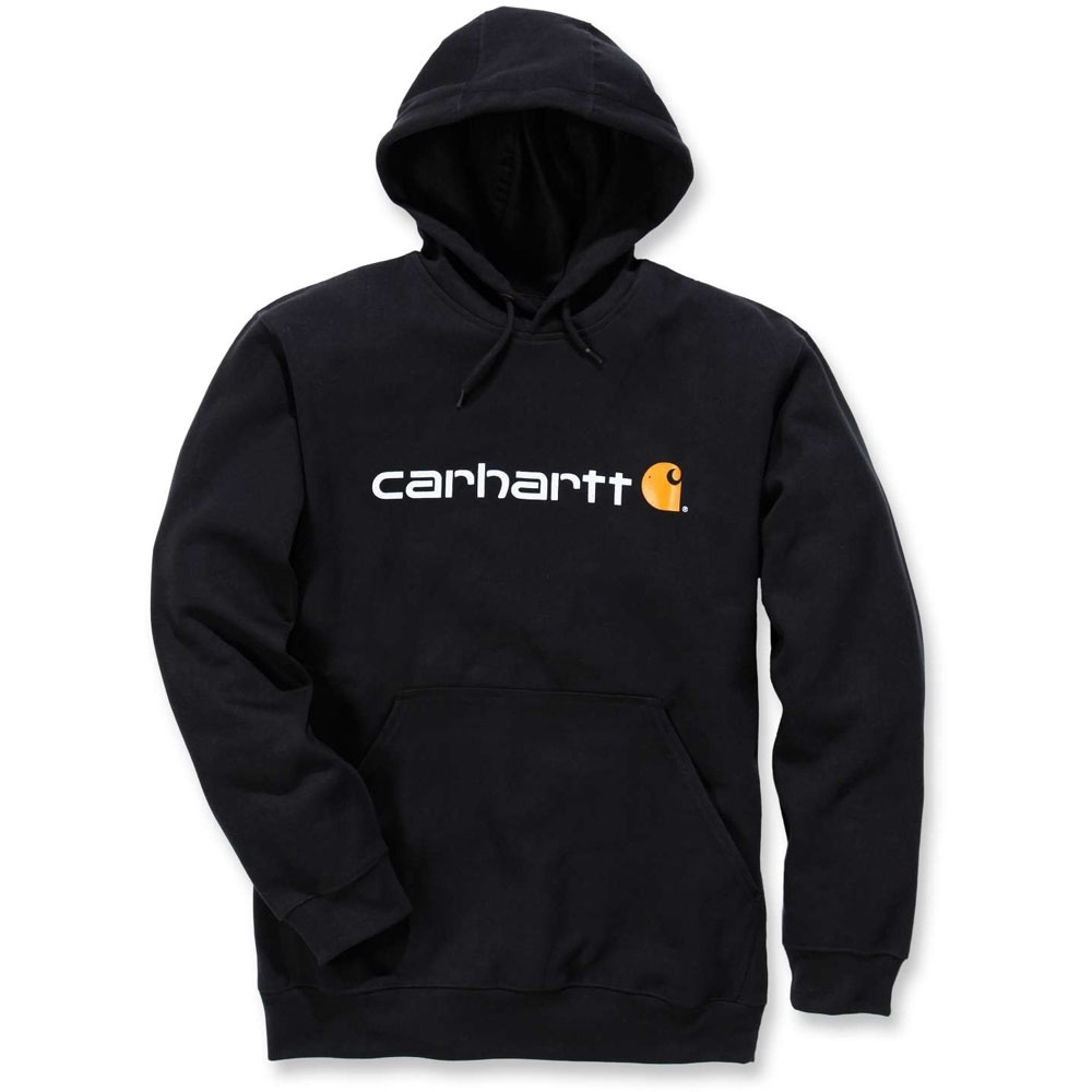 Carhartt Mens Stretchable Signature Logo Hooded Sweatshirt Top S - Chest 34-36' (86-91cm)