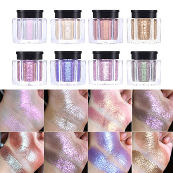 UCANBE 8 Colors Duo-Chrome Glitter Eyeshadow Powder Metallic Shiny Holographic Crystal Luster Eye Toppers Eyes Shadow Makeup