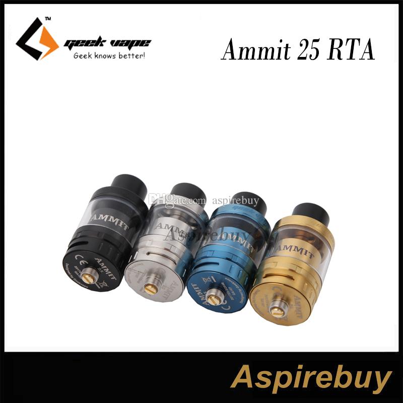 GeekVape Ammit 25 RTA Enhanced 3D Airflow System Extendable Tank Capacity 2ml & 5ml Atomizer Sngle Coil Build Deck Easy Build 100% Authentic