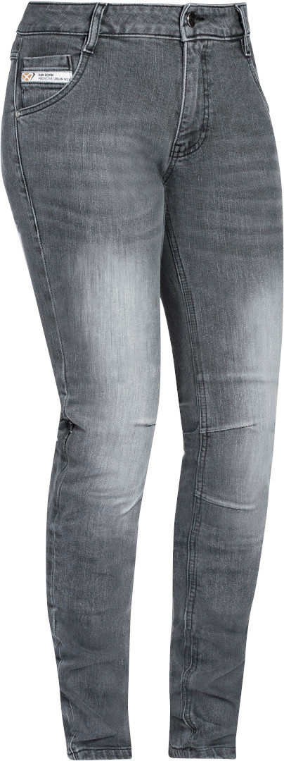 Ixon Mikki Ladies Motorcycle Jeans, grey, Size 2XL for Women, grey, Size 2XL for Women