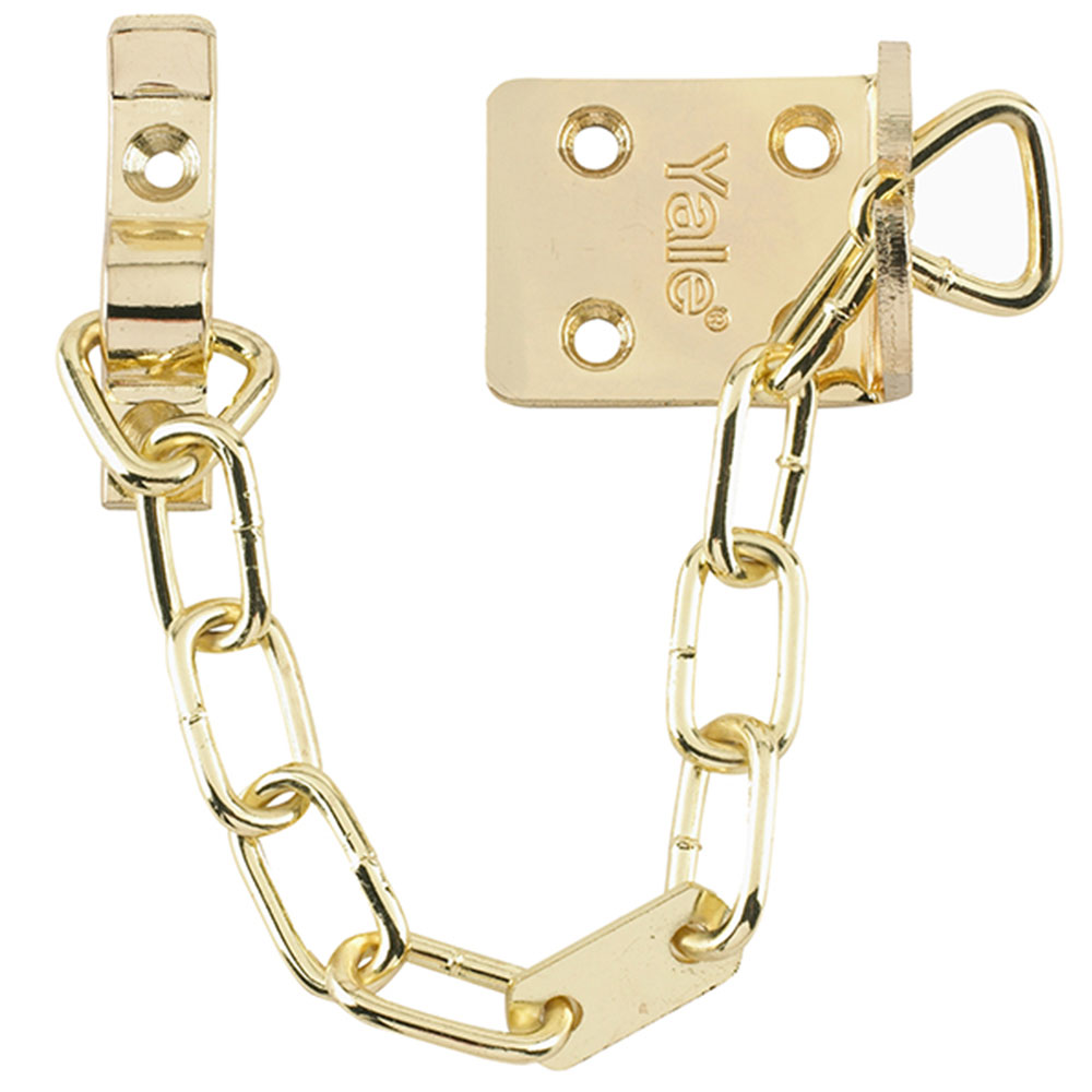 Yale WS6 Security Door Chain - electro Brass Finish