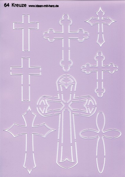 Design-Schablone Nr. 64 "Kreuze", DIN A4