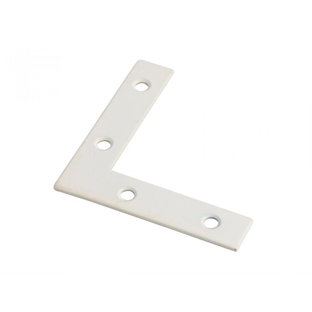 Forge Corner Plates White 75mm Pack of 10