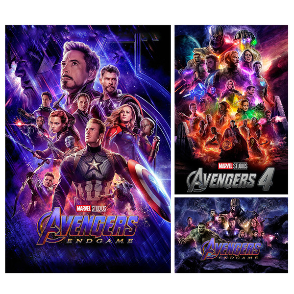 endgame posters and prints the 4 2019 new superhero movie art silk painting bedroom decor