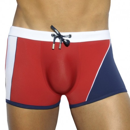 ES Collection Sportive Swim Boxer - Red - Navy M