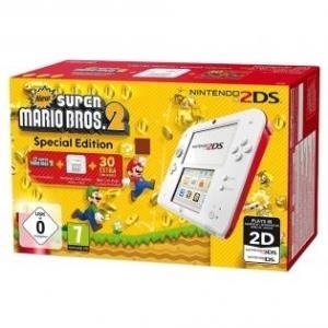 Nintendo 2DS - New Super Mario Bros. 2 Special Edition - Handheld-Spielkonsole - weiß, Rot - New Super Mario Bros 2 (2203832)
