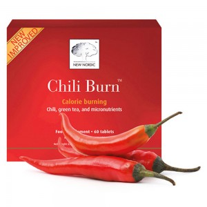Chili Burn - Complement Bruleur de Graisse Natuel - A base de the vert et piment - 60 Gelules