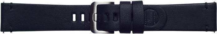 Samsung Essex Leather Band - Tragriemen (Handgelenk) - Schwarz - für Samsung Gear S3 Classic, Gear S3 Frontier, Galaxy Watch (46 mm) (GP-R805BREECAA)