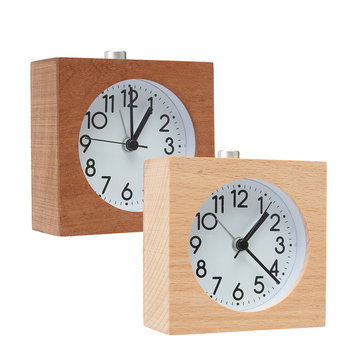 Table LED Desk Wood Alarm Clock