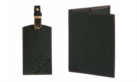 Passport Holder And Luggage Tag Leather Set