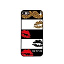 personnalisé cas de téléphone - moustache et la lèvre sexy cas design en métal pour iPhone 5 / 5S