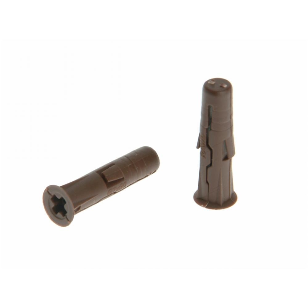 Rawlplug Brown Uno Plugs Pack of 1000 7mm x 30mm