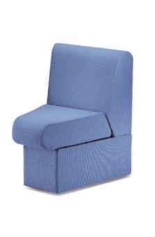 Ravel Concave Modular Reception Chair Blue