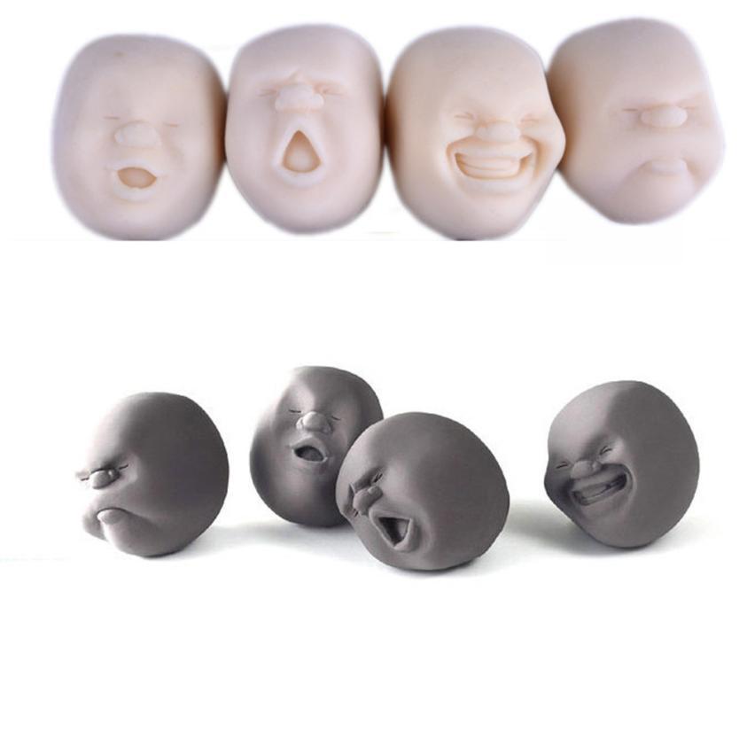 Schwarzes Caomaru Lustiges Gesichtsball Squishy Spielzeug Stress Reliever Geschenk Rich Lustige Gesichtsausdrücke