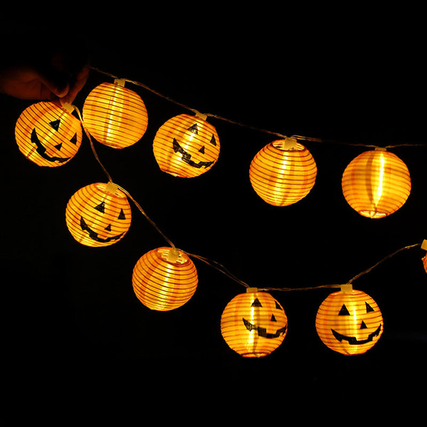 20led pumpkin lantern led light string garland battery box device new year christmas decorations for halloween home christmas ornaments hot