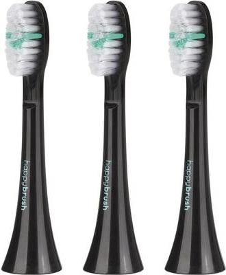 Happy Brush Ersatz Zahnbürste 3er Set sw (3436)