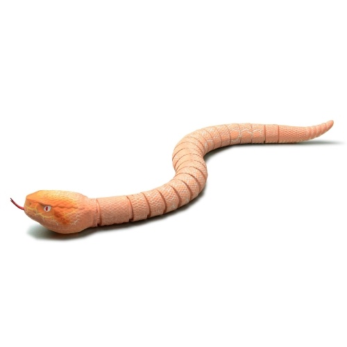 RC Snake Toy 15,5 Zoll wiederaufladbares Infrarot-Klapperschlangenspielzeug mit einziehbarer Zunge und schwingendem Schwanz