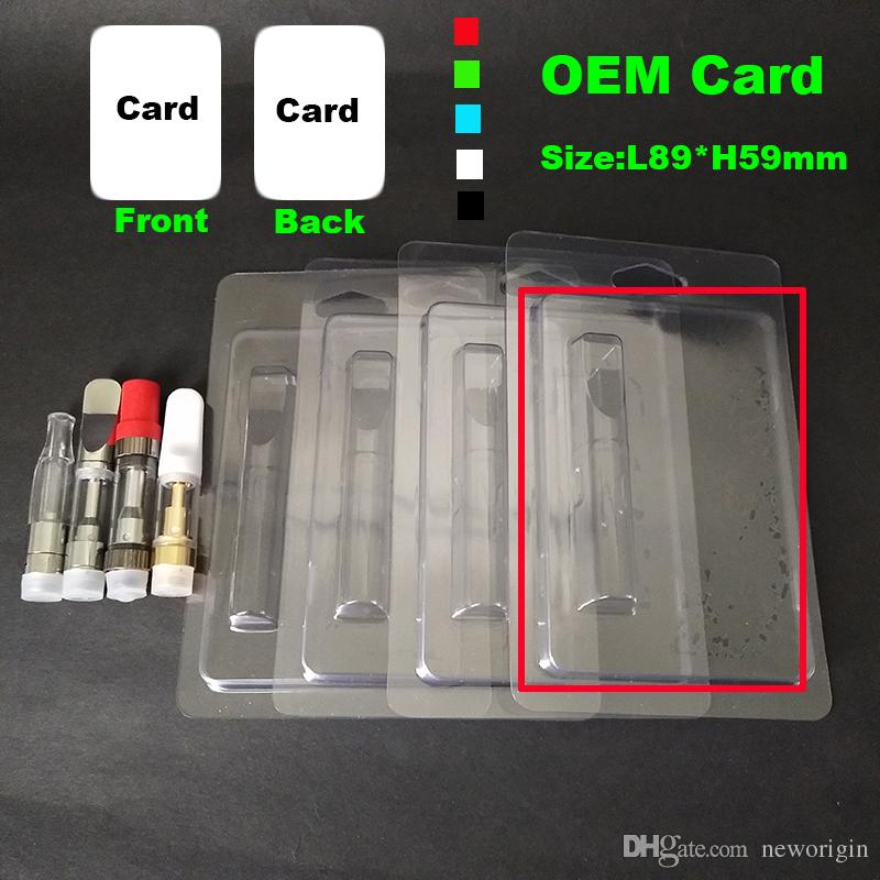 2018 Hot Sale Retail Clam Shell Blister Packaging For 0.5ml Vape Cartridges 510 Thread Thick Oil Atomizer CE3 Th205 Cartridges