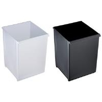 helit Papierkorb, 20 Liter, PP, quadratisch, schwarz mit Griffrand, Maße: (B)276 x (T)242 x (H)348 mm (H6104595)