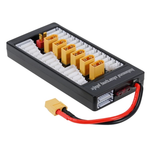 2-6S LiPo Battery Parallel Charging Adapter Board XT60 Plug Balance Plate for Imax B6 B6AC