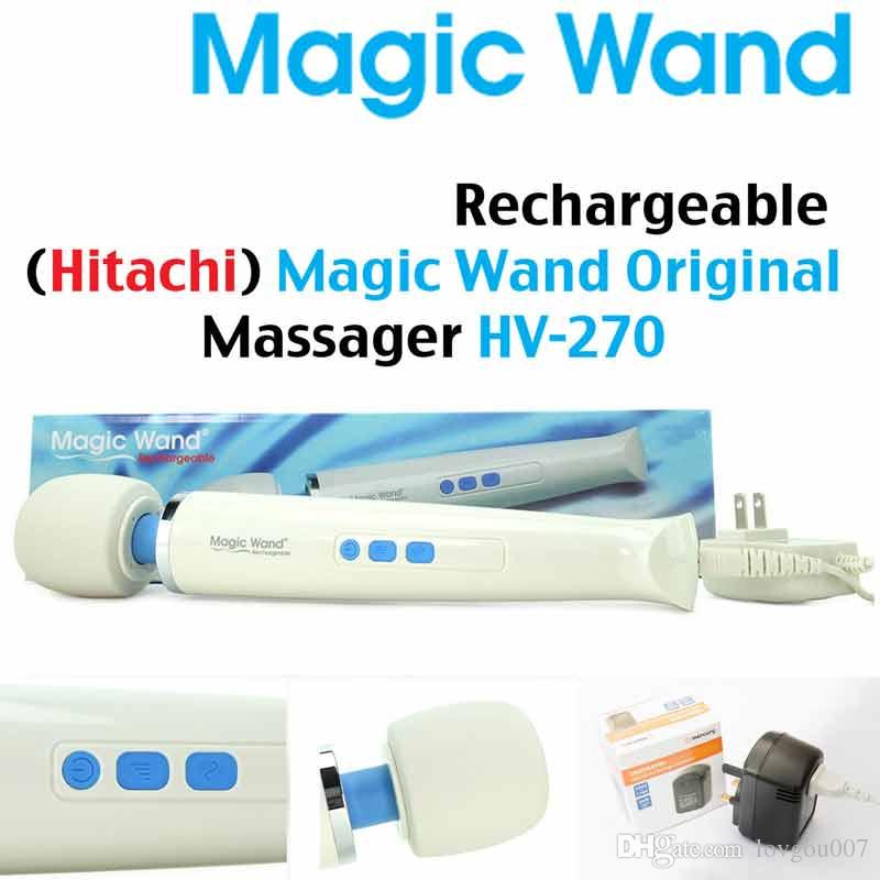 Hot Original Hitachi Magic Wand Full Body Personal Massager AV Powerful Vibrators Magic HV-270R box packaging 110-250V relaxed Free by DHL