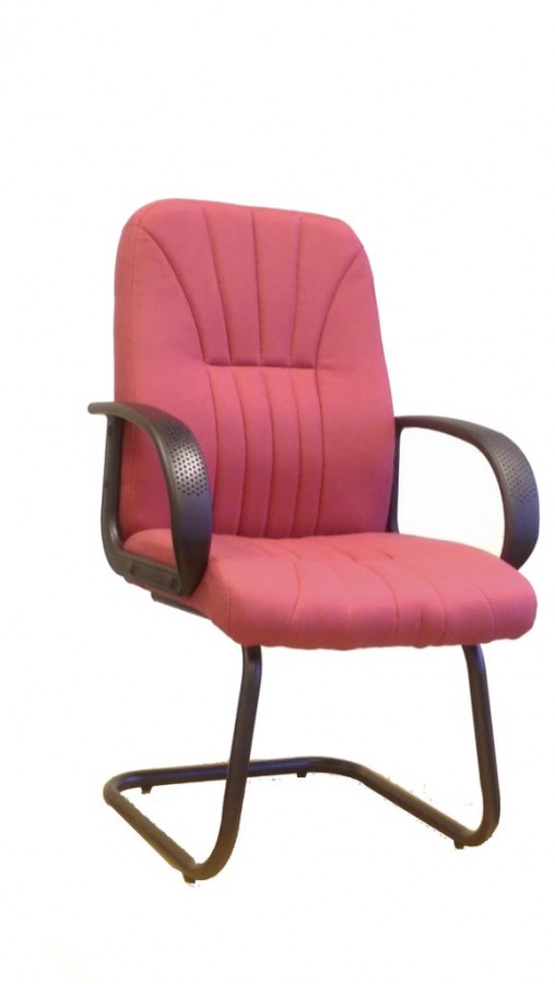Pluto Visitors Armchair with Sculptured Back- Wine