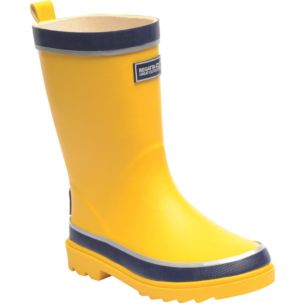 Regatta Boys & Girls Foxfire Junior Rubber Wellington Boots UK Size 12 (EU 31)