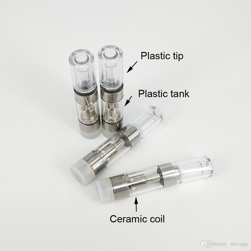 Round Ceramic Coil Dank Carts Cartridges Press Mouthpiece G5 M6T TH105 TH205 510 Thick Oil Atomizer With Bottom Printing Heavy Matel Past