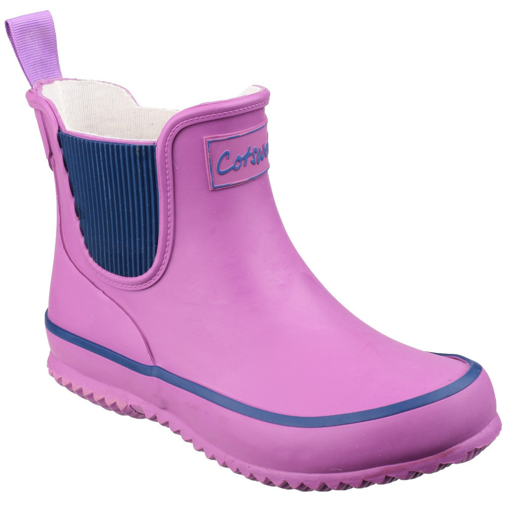 Cotswold Boys & Girls Bushy Short Waterproof Rubber Wellington Boots UK Size 3 (EU 35)