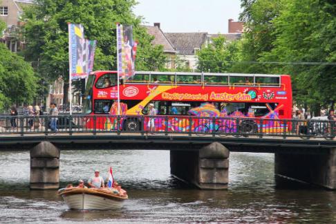 City Sightseeing Amsterdam Hop-on Hop-Off Bus + Boat Tour