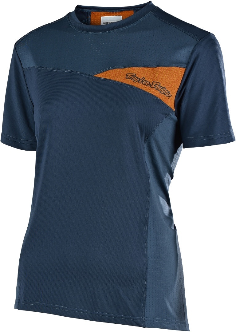 Troy Lee Designs Skyline Damen T-Shirt Blau Orange L