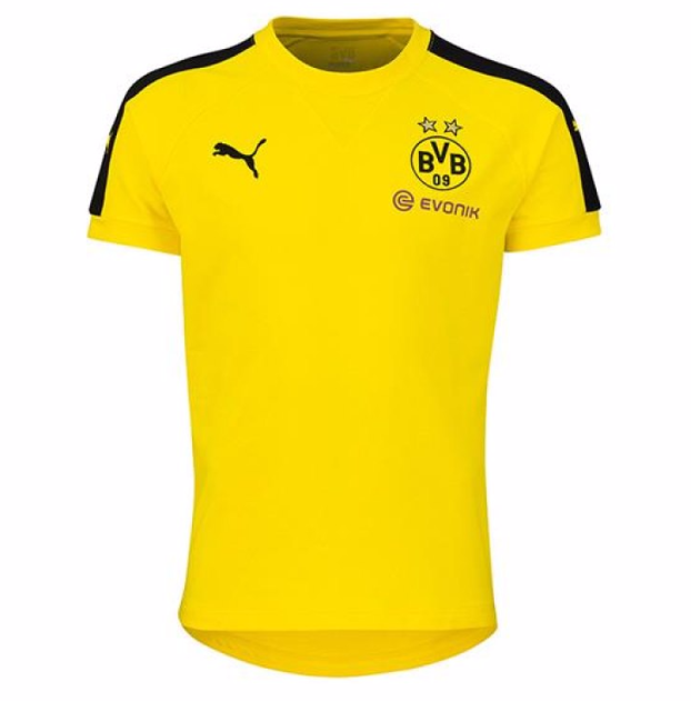 Puma BVB Borussia Dortmund Casuals Performance Tee Kinder T-Shirt gelb