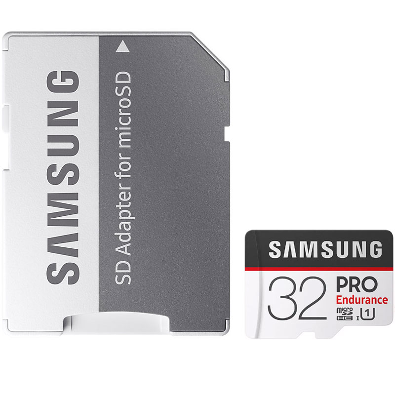 Samsung 32 GB PRO Endurance Micro SD-Karte (SDHC) + SD-Adapter - 100 MB/s