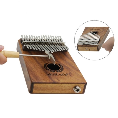 Thumb Piano Mbira Marteau de réglage en métal avec manche en bois d'érable