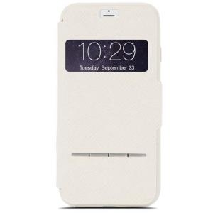 Moshi SenseCover - Flip-Hülle für Mobiltelefon - Leder - beige - für Apple iPhone 7 (99MO072103)