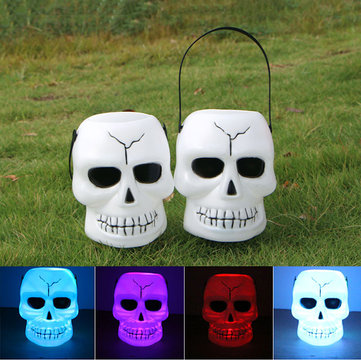 Halloween Handle Skull Lantern