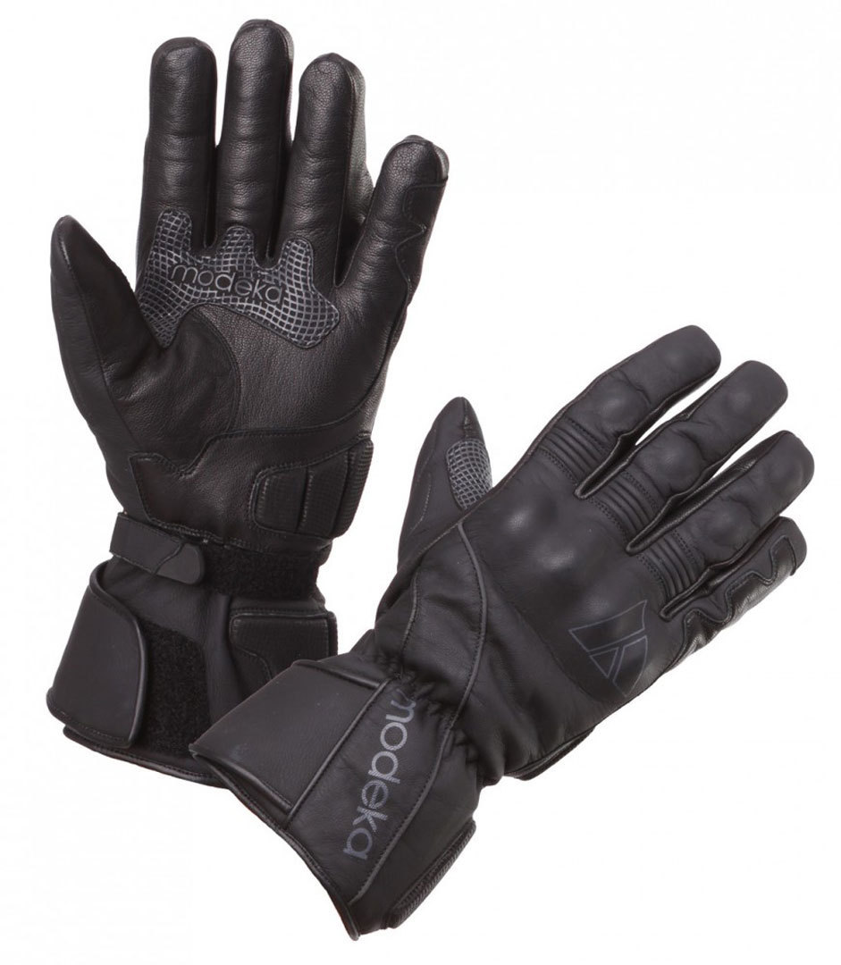 Modeka Stavanger Motorcycle Gloves, black, Size 4XL, black, Size 4XL