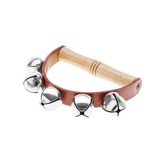 Andoer® Tamburin Handglocke Baby Kinder Frühpädagogisches Musikinstrument Rhythmus Schlag Schüttelndes Kleines Jingle Bell Spielzeug Werkzeug