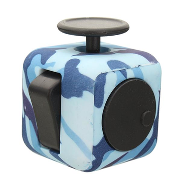 Anxiety Stress Relief Focus Gift Camouflage Blue Black Intelligence Toys