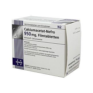 Calciumacetat Nefro 950 mg Filmtabletten