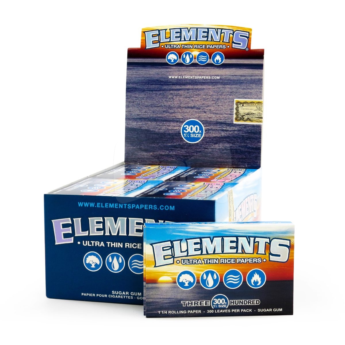 Elements 300 Rolling Papers Box