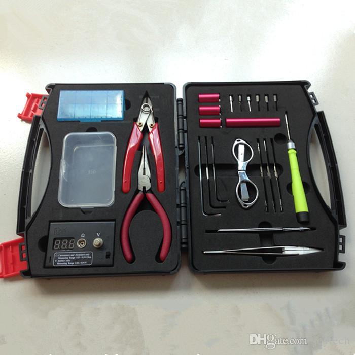 Unique design DIY E cig tool Bags Coil Terminator Tool DIY Kit Electronic Cigarettes Case Bags with free shipping