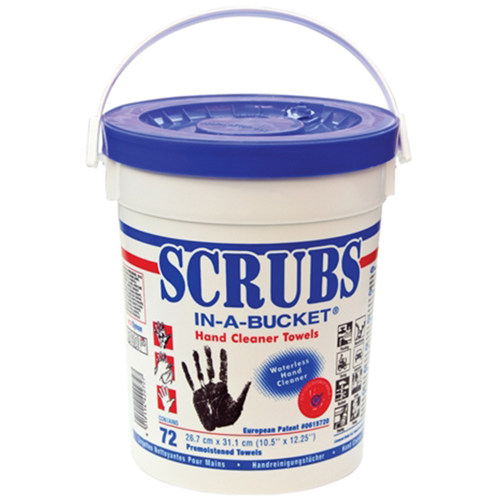 Rocol Scrubs Hand Wipes Tub 72 34100