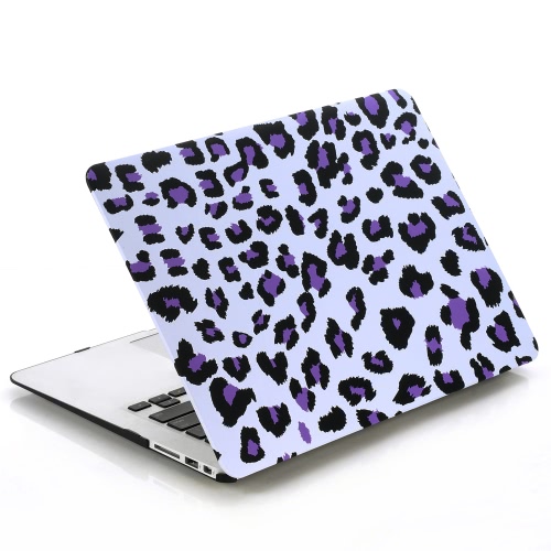 Ultra léger mince léopard violet blanc imprimé modèle Portable Hard Shell Case housse pour Apple Macbook rétine 15 15,4 po