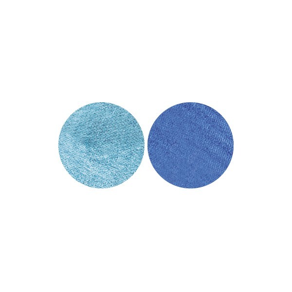 Stoffkreise für Knöpfe mit 22 mm Ø, türkis/blau, 50er Set