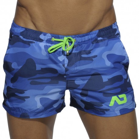 Addicted Swim Short - Navy Camouflage L