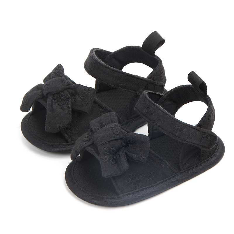 Baby / Toddler Girl Pretty Bowknot Decor Solid Velcro Sandals