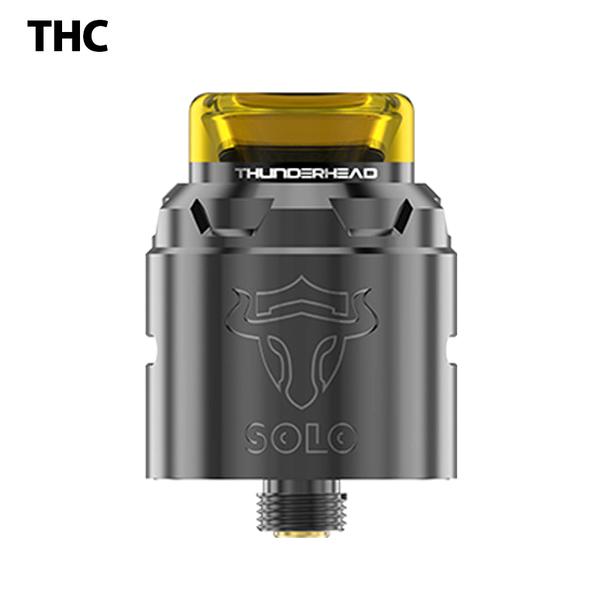 Authentic Thunderhead Creations Tauren Solo BF RDA 24mm Rebuildable Dripping Atomizer - Gun metal Color