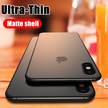 Luxury Ultra Thin 0.2mm Hard PC Phone Case For iphone X XR XS Max Full Cover For iphone7 6 6s  8 Plus Matte Shockproof Case