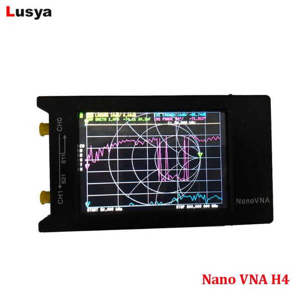 nanovna-h4 antenna network analyzer 10khz-1.5ghz frequency short wave vector analyzer vna/hf/vhf/uhf lcd1950mah battery i3-010